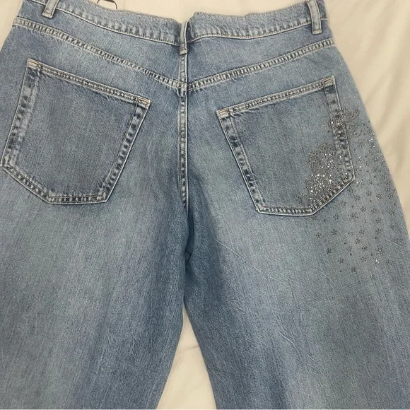 Zara Light Blue Floral Rhinestones - Picture 5 of 6